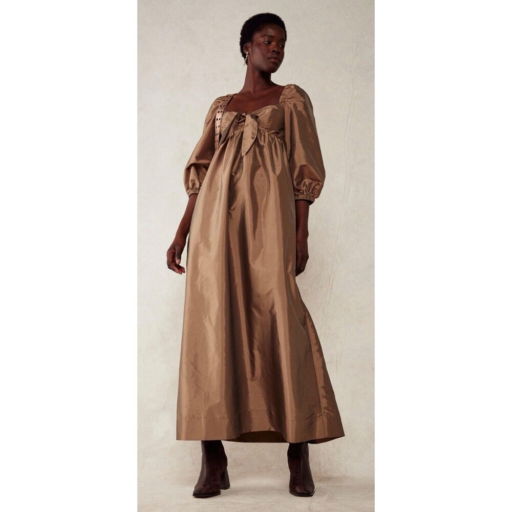 Free People Hansen & Gretel Women Maxi Dress Ainsley Preppy Boho Holiday XS NWT